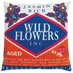 Rice Pillow with Wild Flower Print