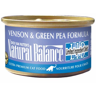 Natural Balance L.I.D. Limited Ingredient Diets Green Pea & Duck Formula Canned Cat Food, 6-oz, case of 24 dog kennel